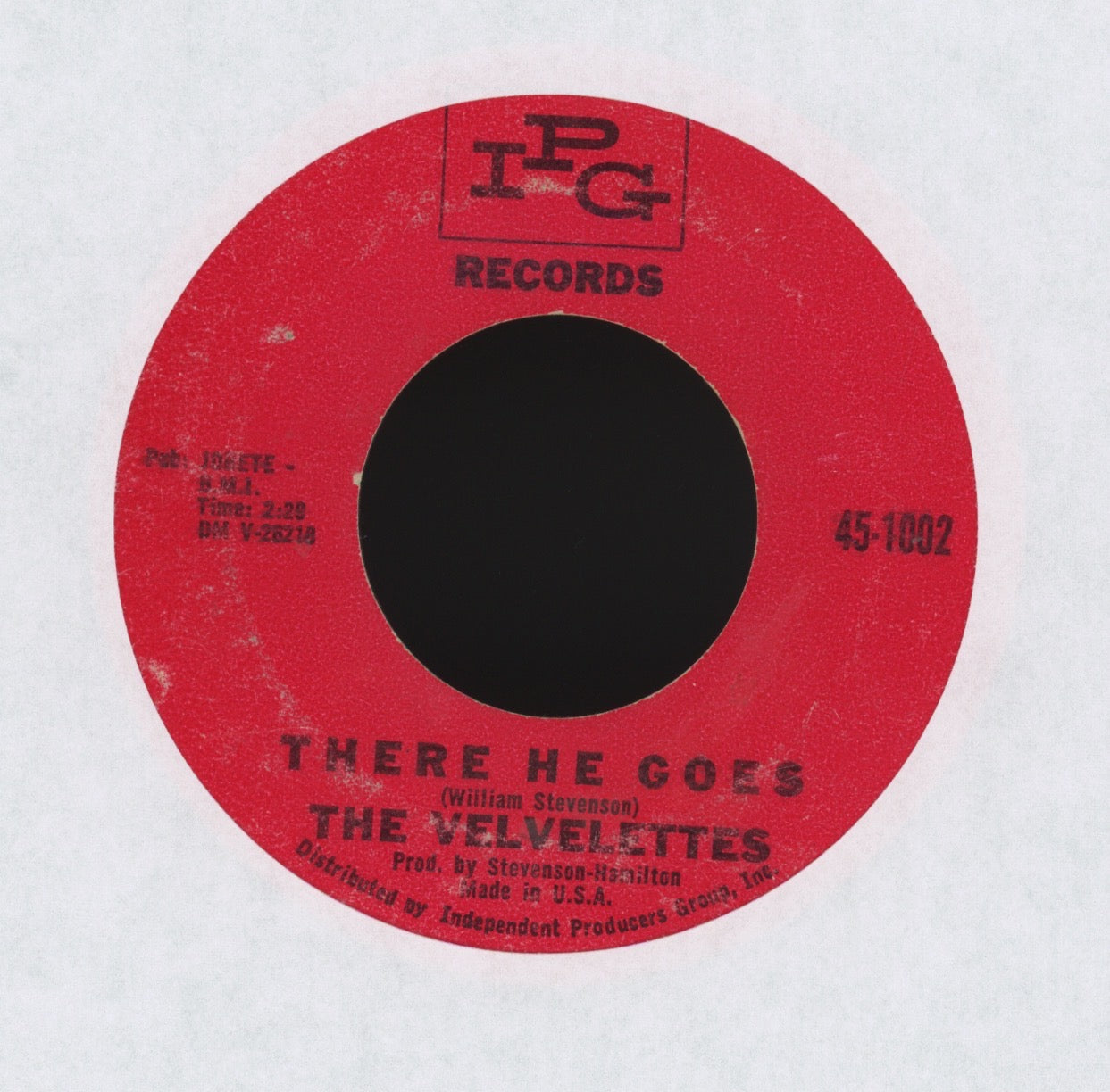 The Velvelettes - There He Goes on IPG R&B Girl Group 45