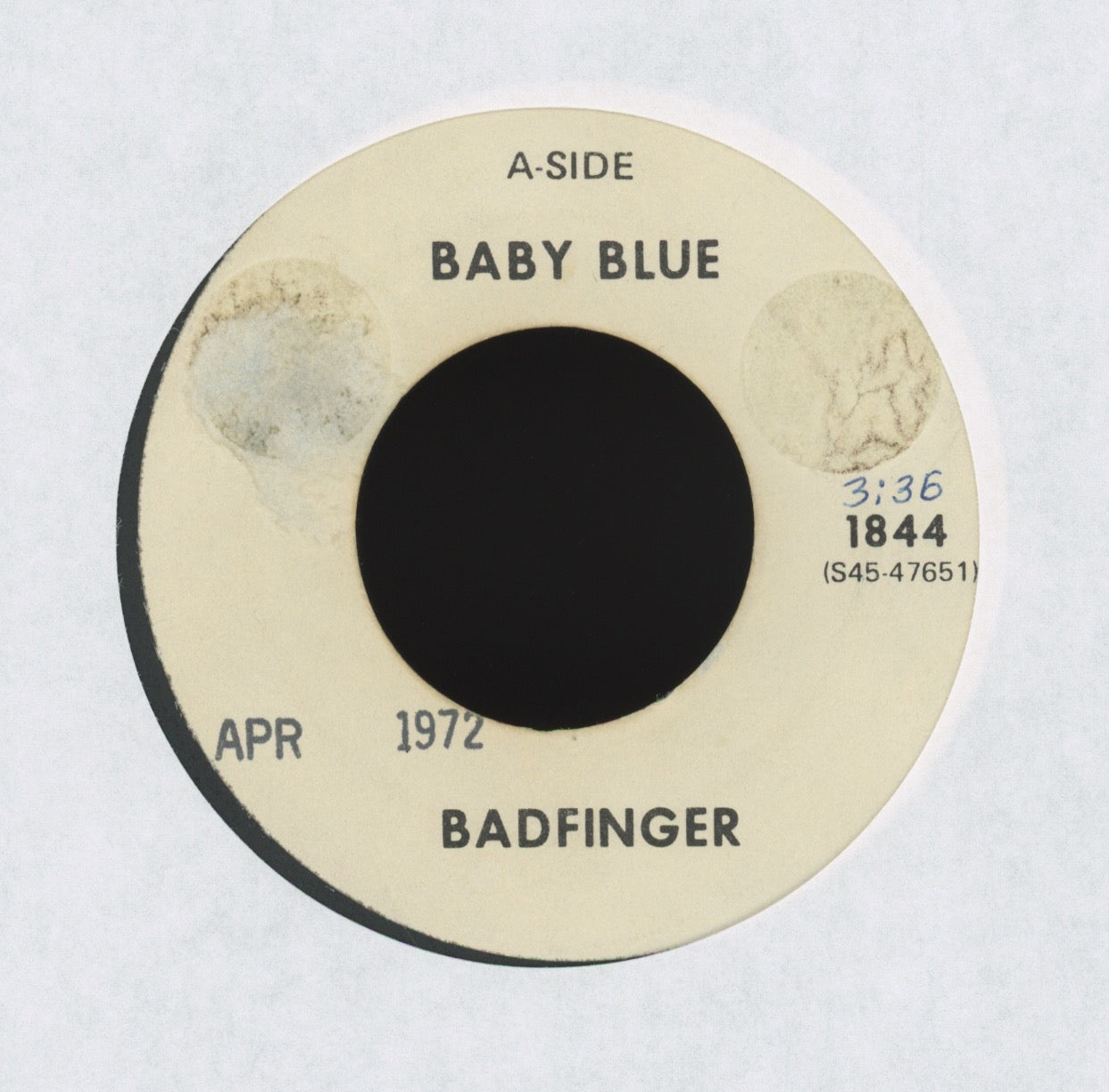 Badfinger - Baby Blue Rare Test Pressing Rock 45
