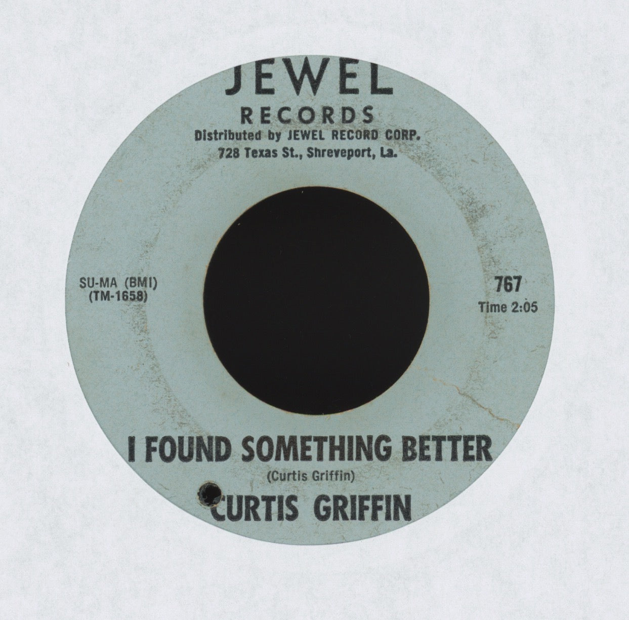 Curtis Griffin - I Found Something Better on Jewel R&B 45