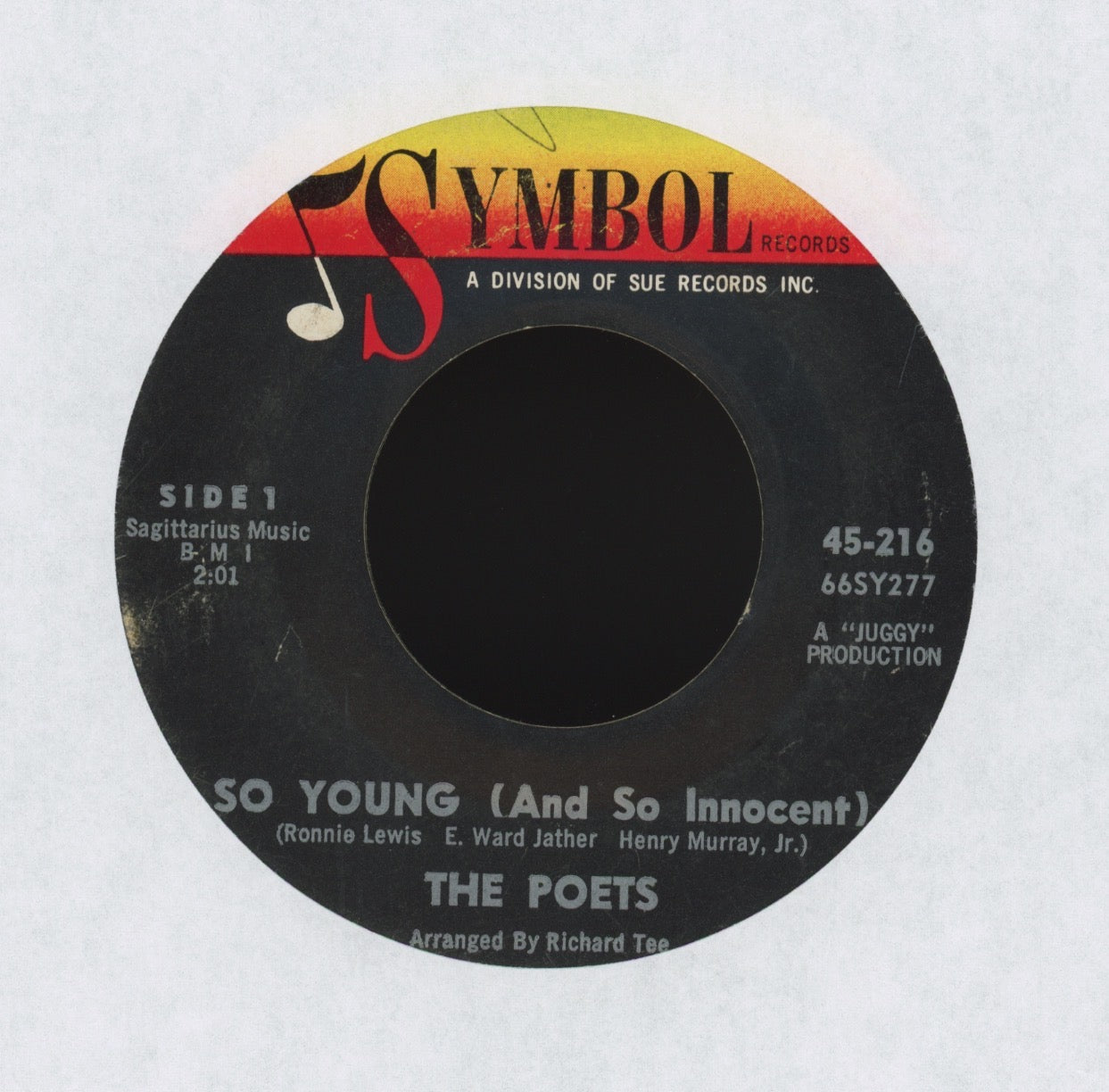 The Poets - So Young (And So Innocent) on Symbol Northern Soul 45