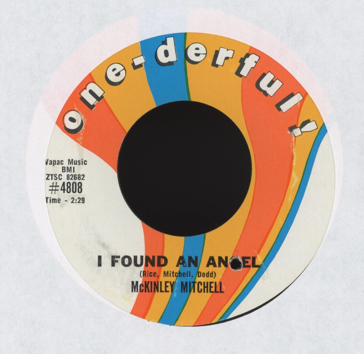 McKinley Mitchell - All Of A Sudden on One-derful R&B Popcorn 45