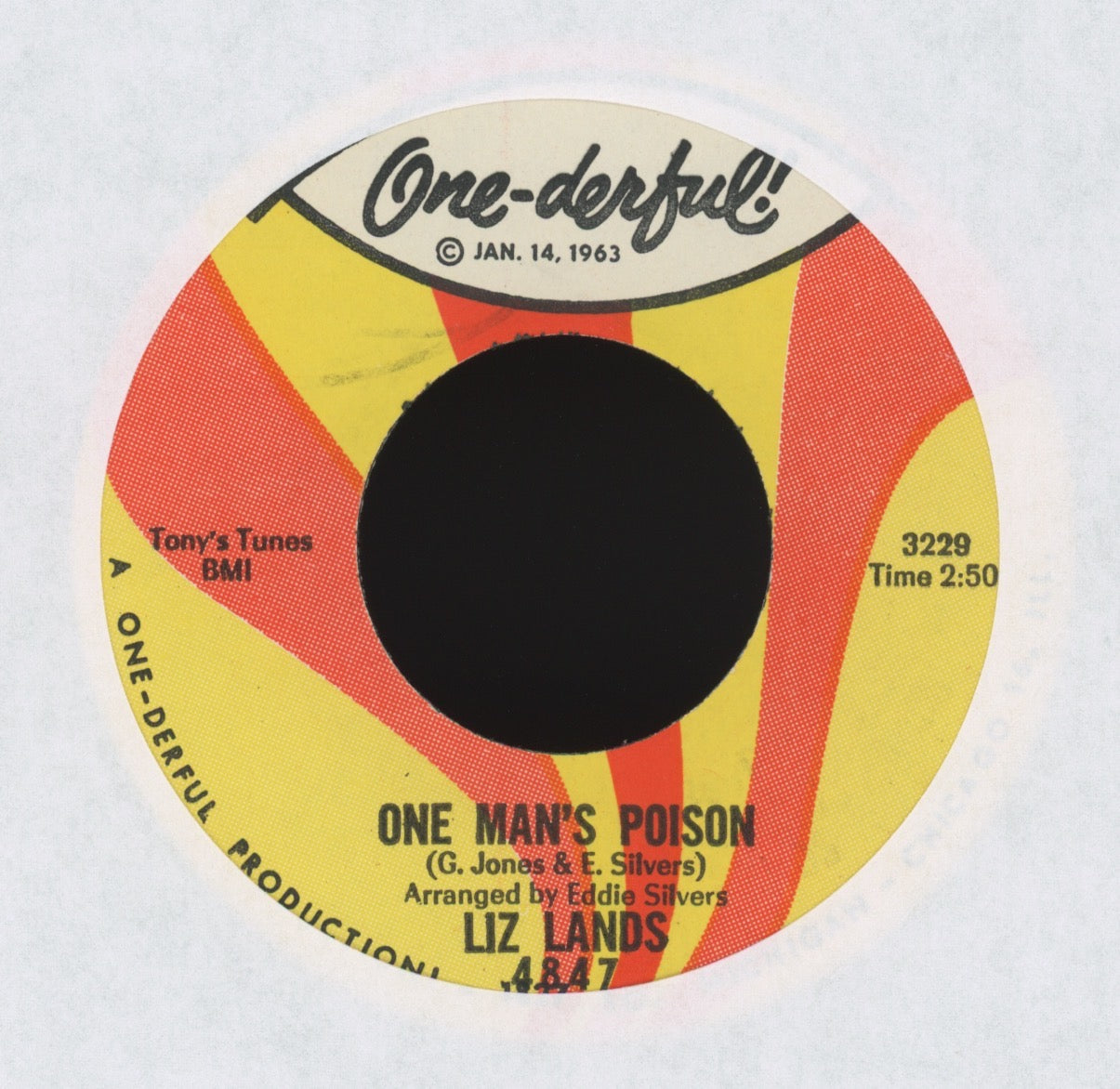 Liz Lands - One Man's Poison / Don't Shut Me Out on One-derful R&B Soul 45