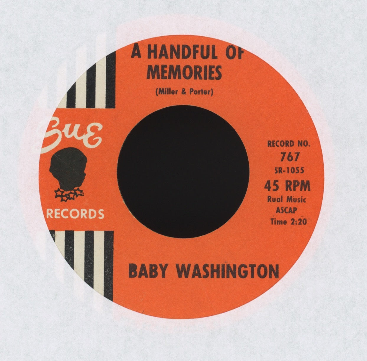 Baby Washington - A Handful Of Memories on Sue Northern Soul 45