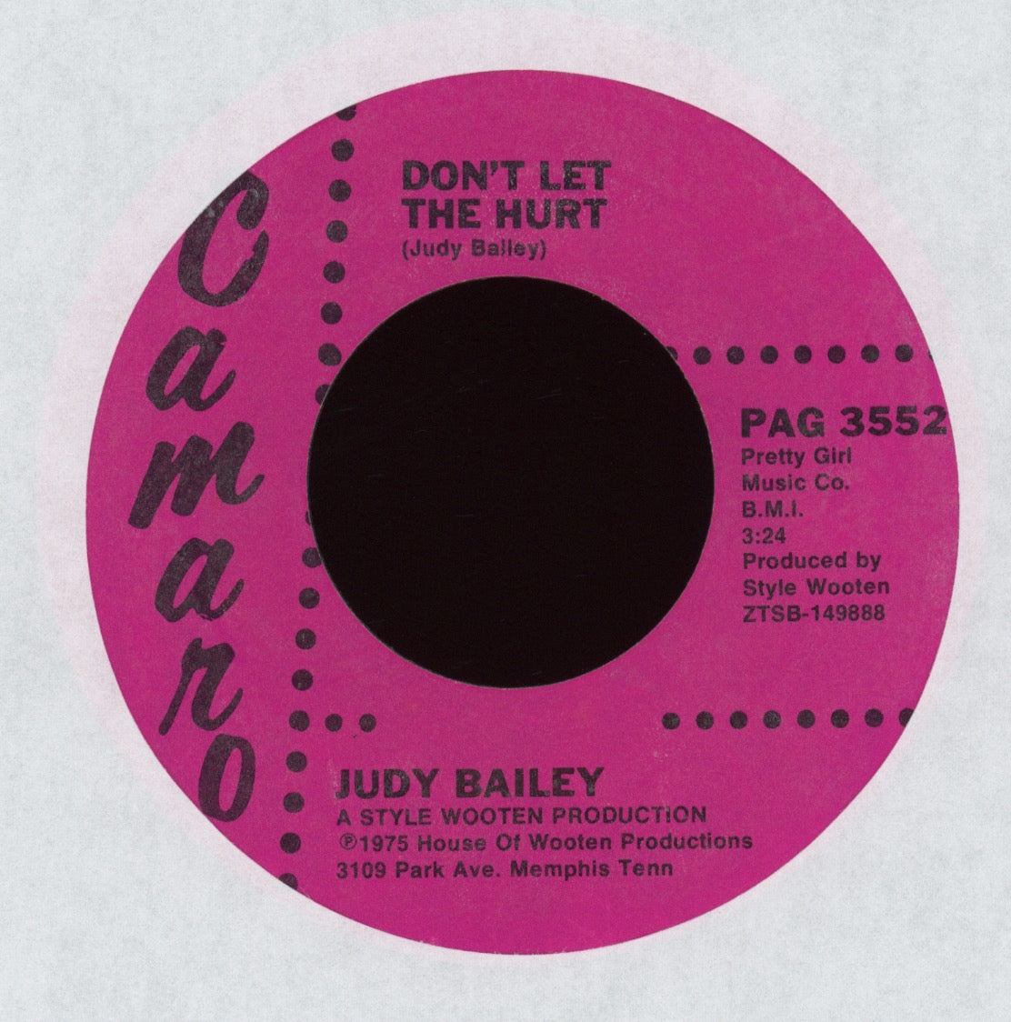Judy Bailey - Your Angel Don't Stay at Home Alone on Camaro Country Bop 45
