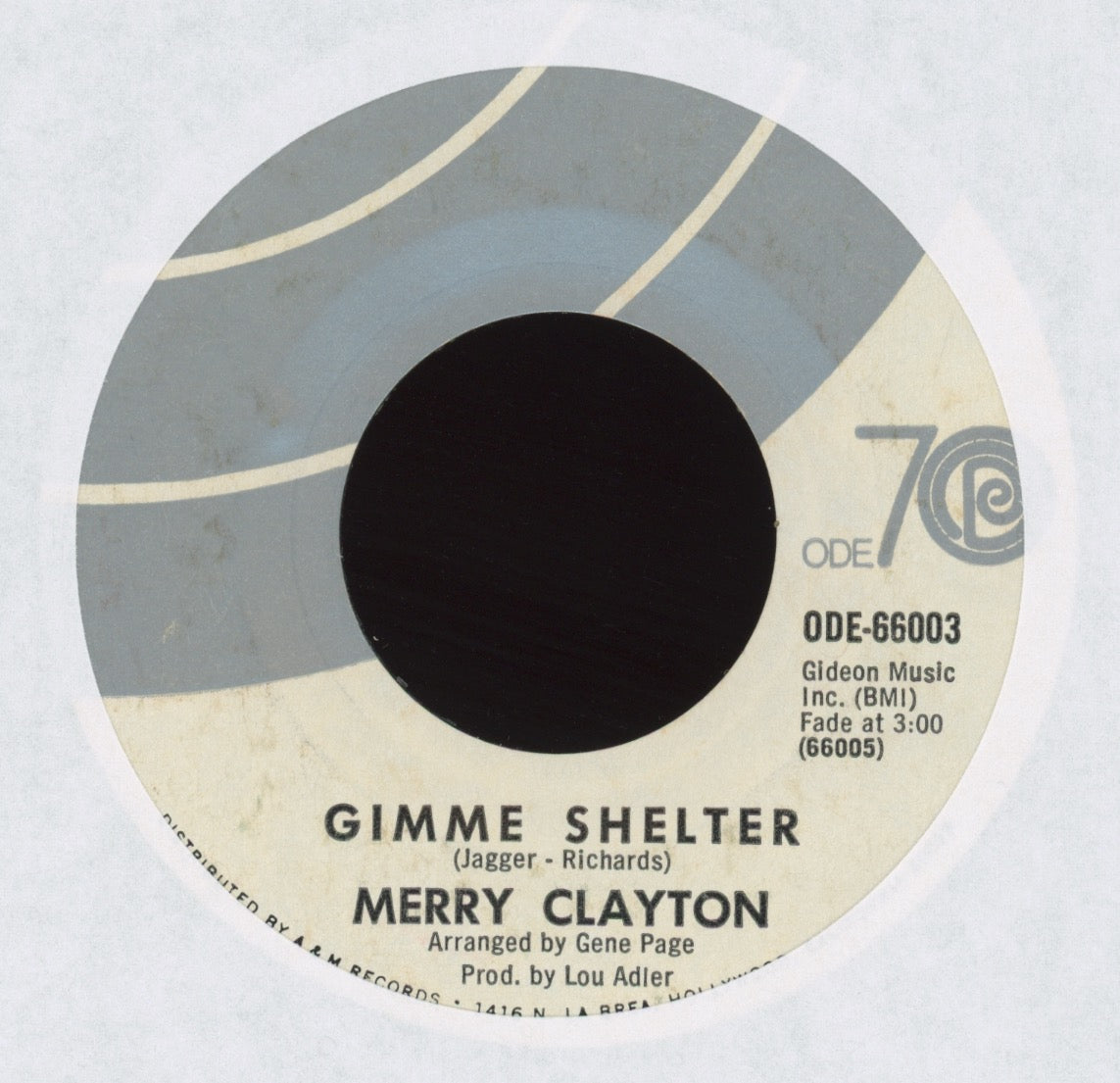 Merry Clayton - Gimme Shelter on Ode Soul Funk 45
