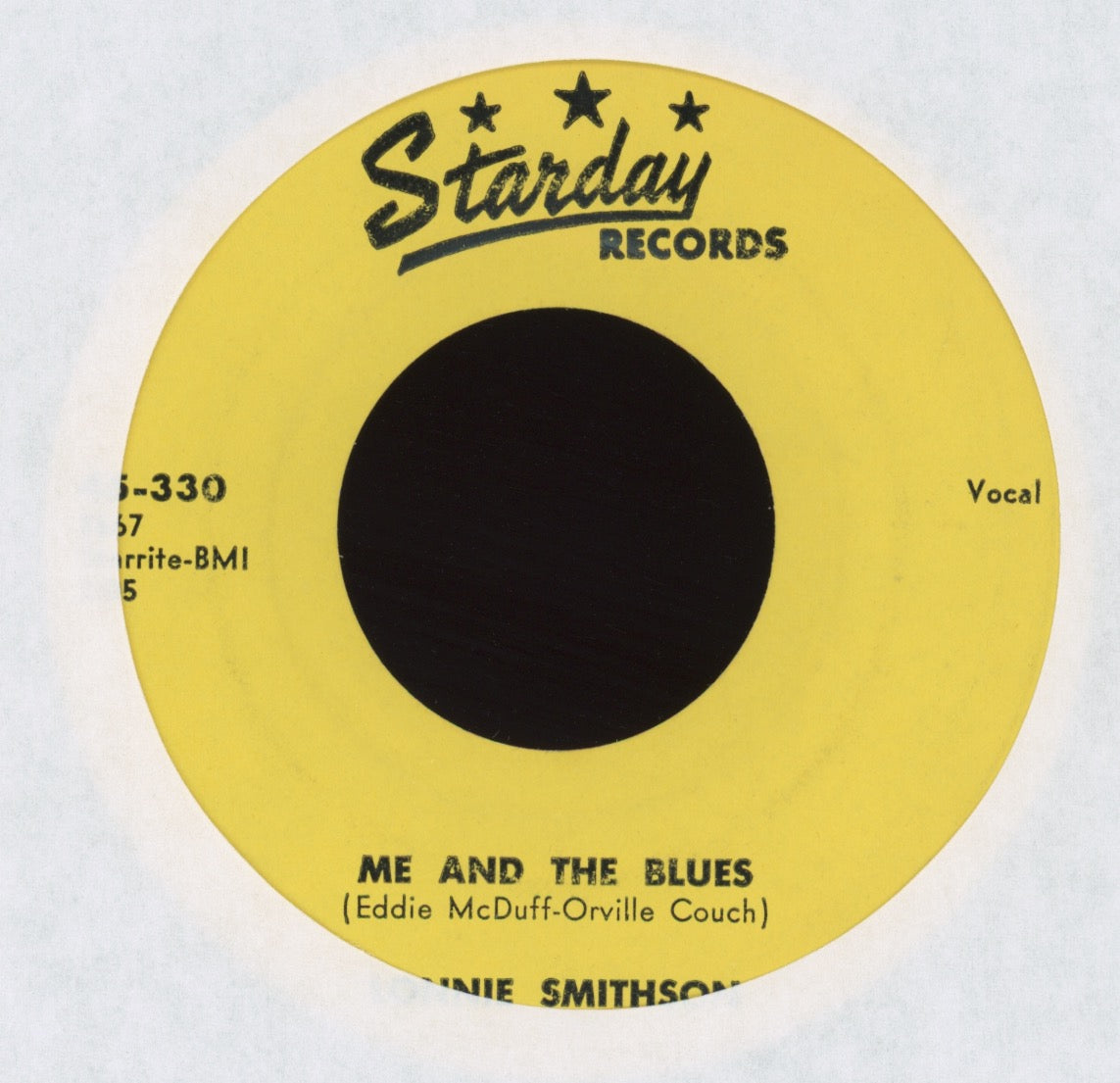 Lonnie Smithson - It Takes Time / Me And The Blues on Starday Rockabilly 45