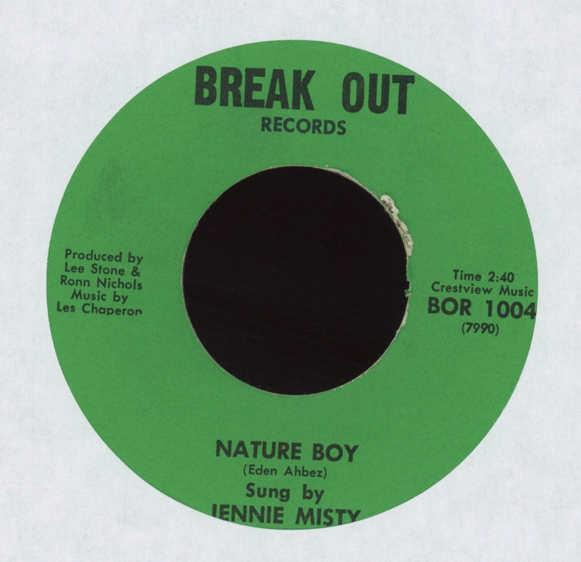 Jennie Misty - Nature Boy on Break Out Soul Jazz 45