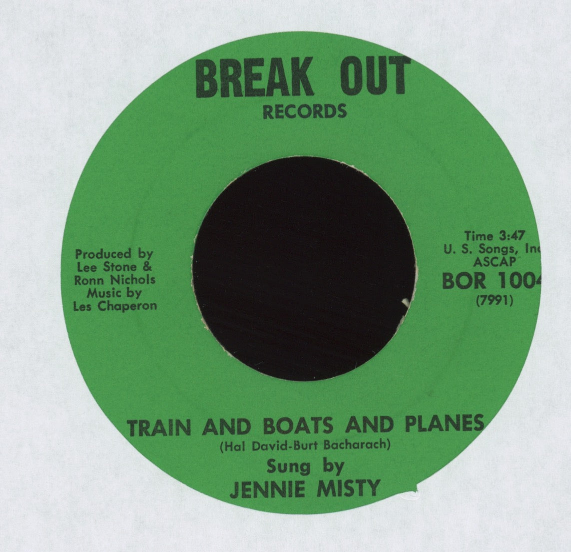 Jennie Misty - Nature Boy on Break Out Soul Jazz 45