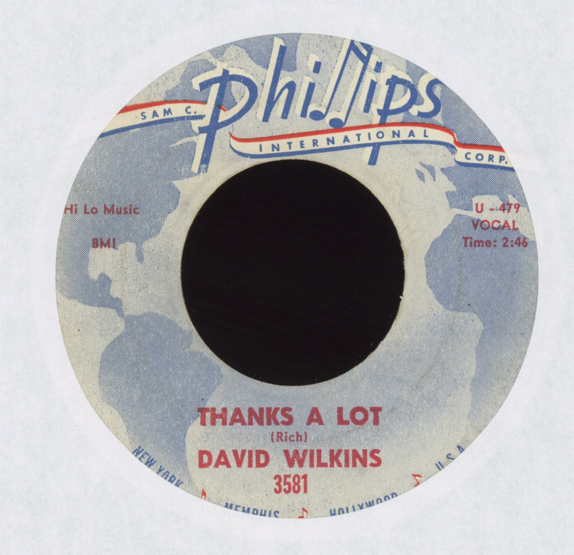 David Wilkins - There's Something About You on Phillips Teen Rocker 45