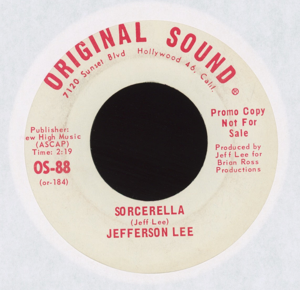 Jefferson Lee - Sorcerella on Original Sound Promo Garage Fuzz 45