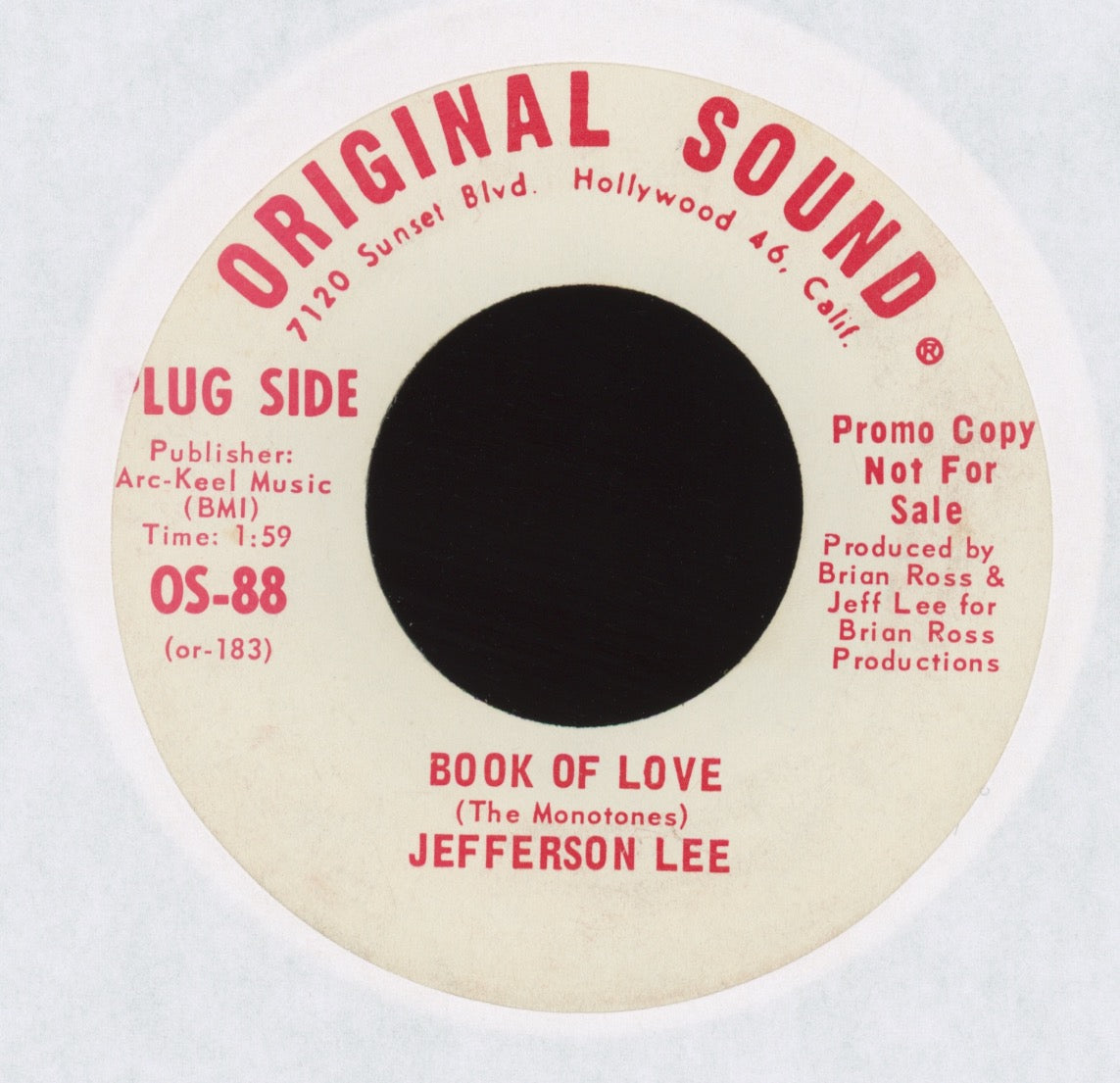 Jefferson Lee - Sorcerella on Original Sound Promo Garage Fuzz 45