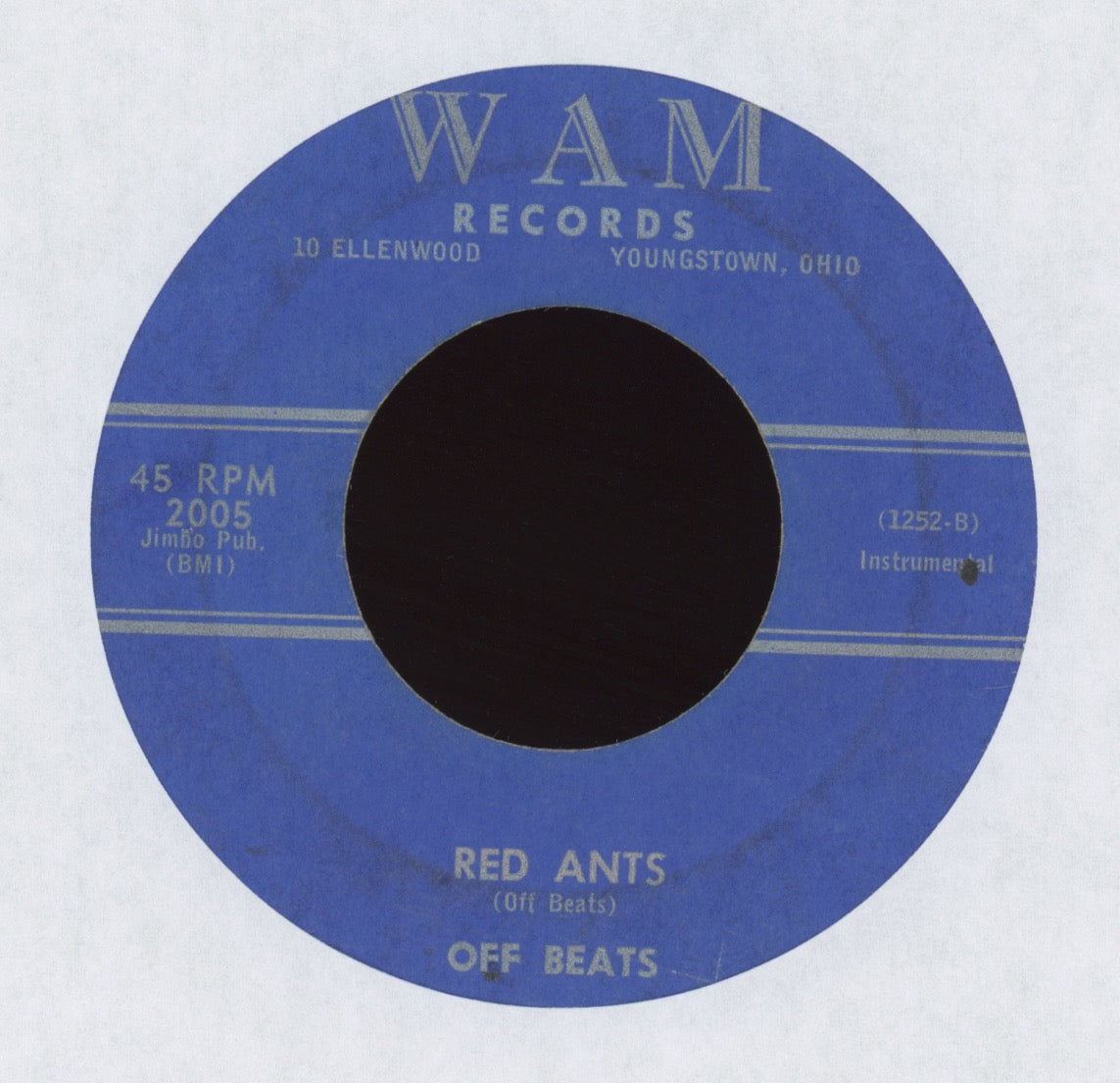 Off Beats - Red Ants on Wam Instro Rockabilly 45
