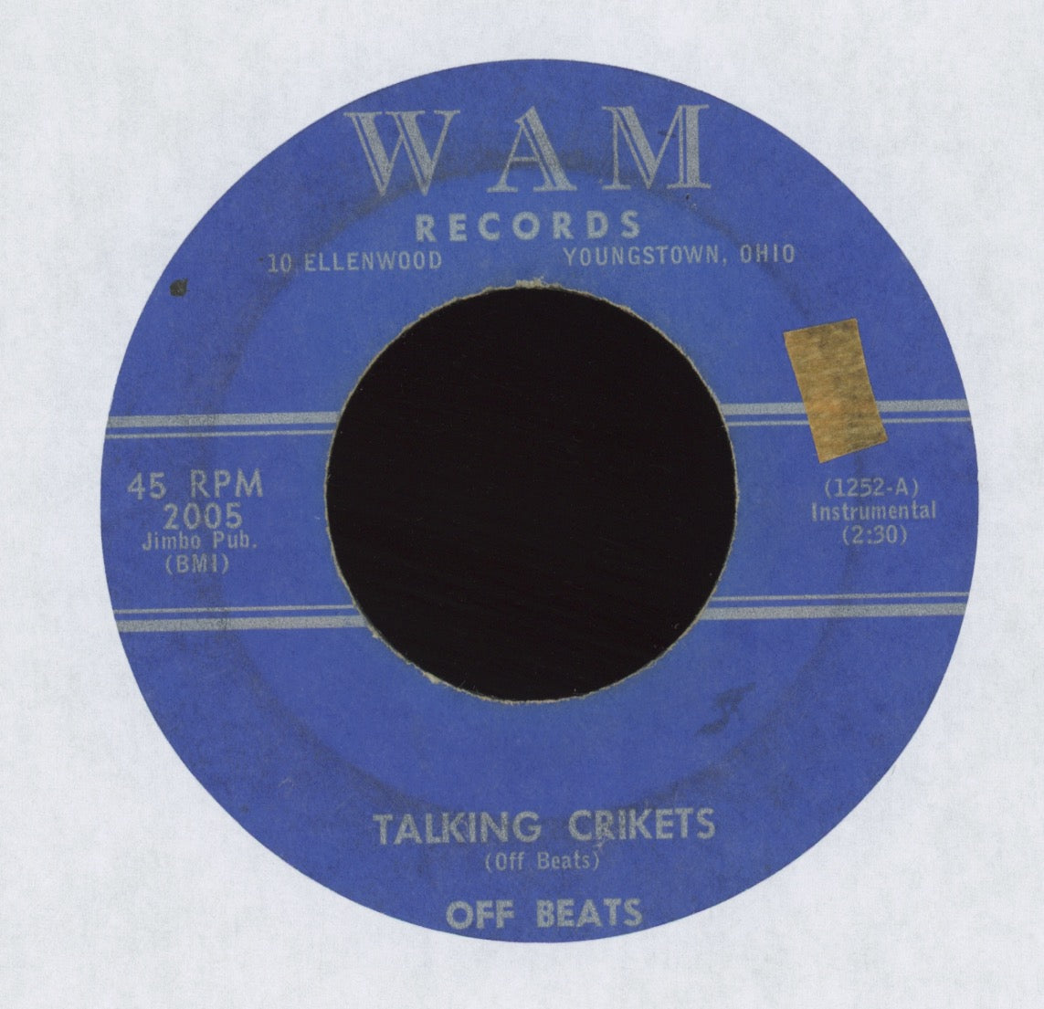 Off Beats - Red Ants on Wam Instro Rockabilly 45