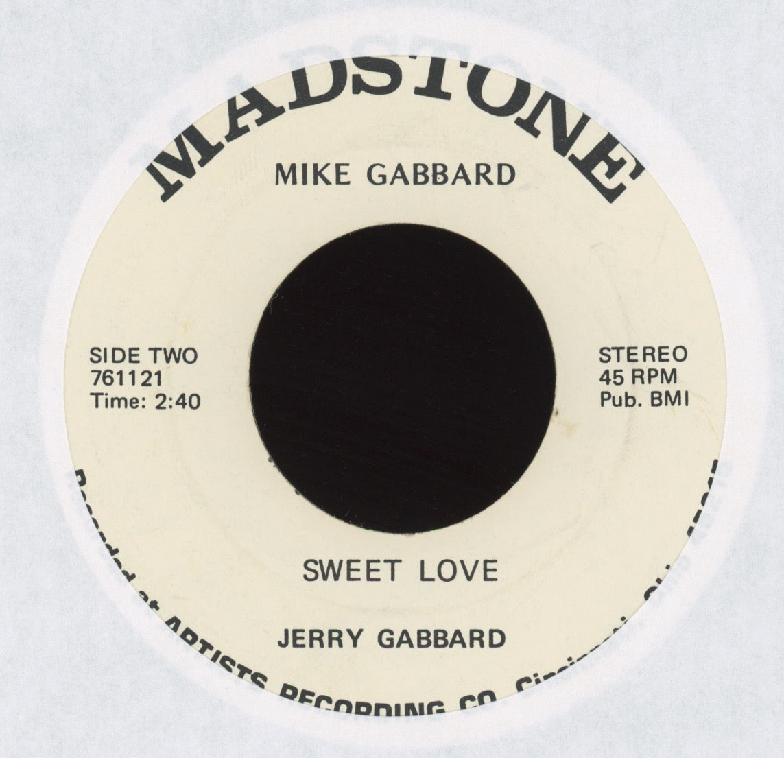 Jerry Gabbard - Sweet Love on Madstone Funk 45