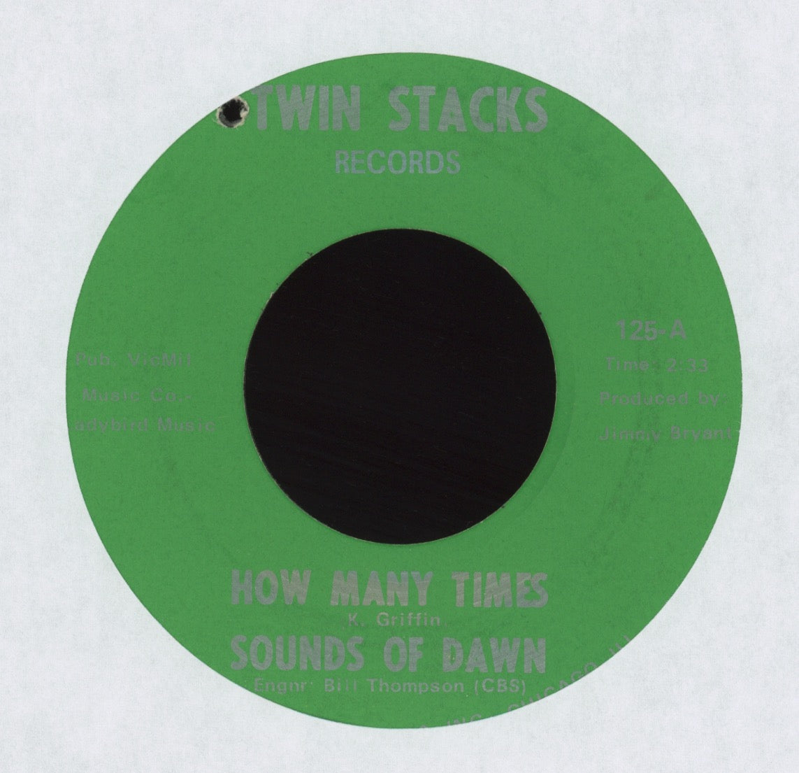 Sounds Of Dawn - How Many Times on Twin Stacks Sweet Soul 45