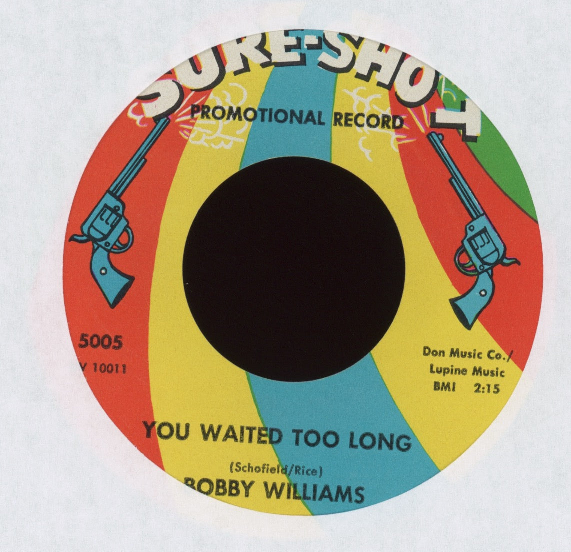 Bobby Williams - Keep On Loving Me on Sure Shot Promo Northern Soul 45