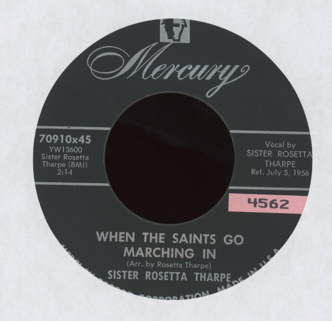 Sister Rosetta Tharpe - Cain't No Grave Hold My Body Down on Mercury Gospel 45
