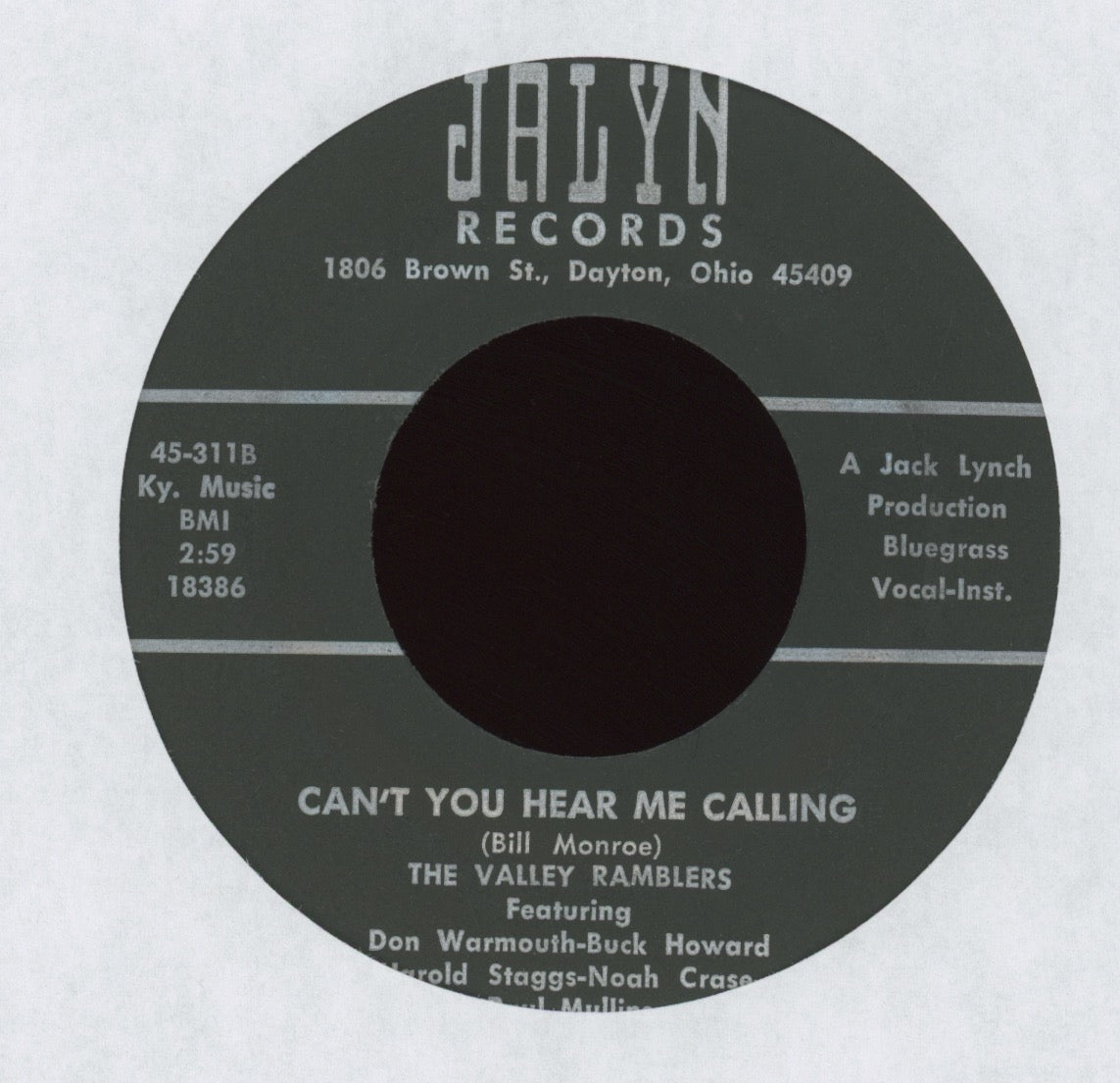 The Valley Ramblers - I'll Always Be Waiting For You on Jalyn Bluegrass 45