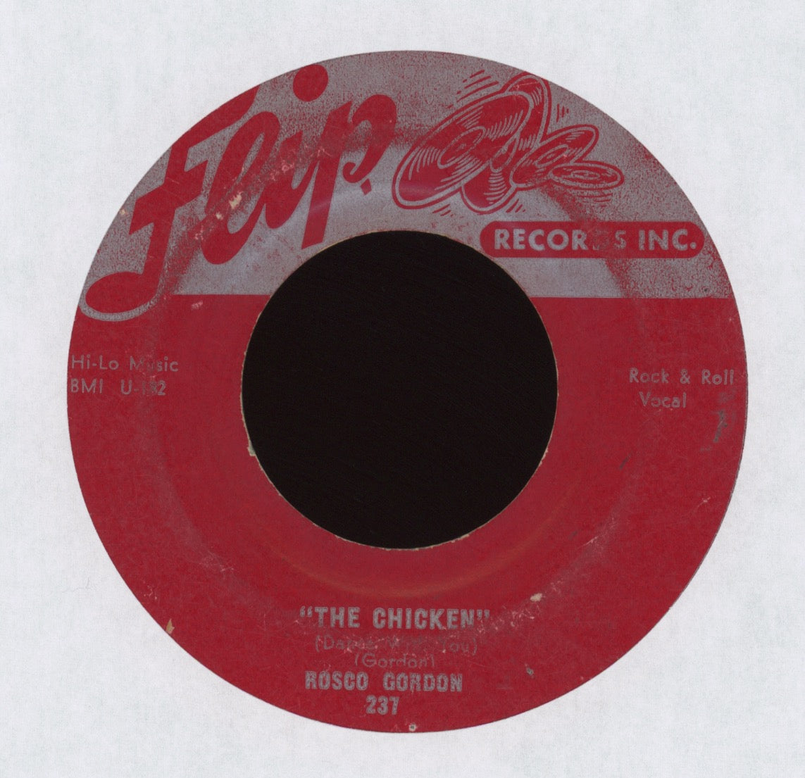 Rosco Gordon - The Chicken (Dance With You) on Flip R&B 45