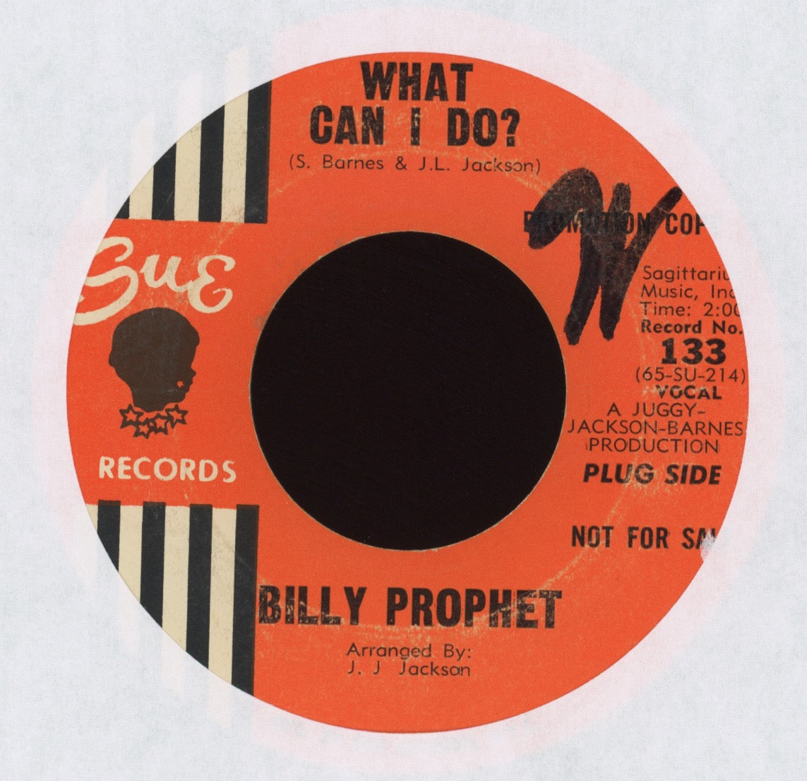 Billy Prophet - What Can I Do on Sue Promo Northern Soul 45