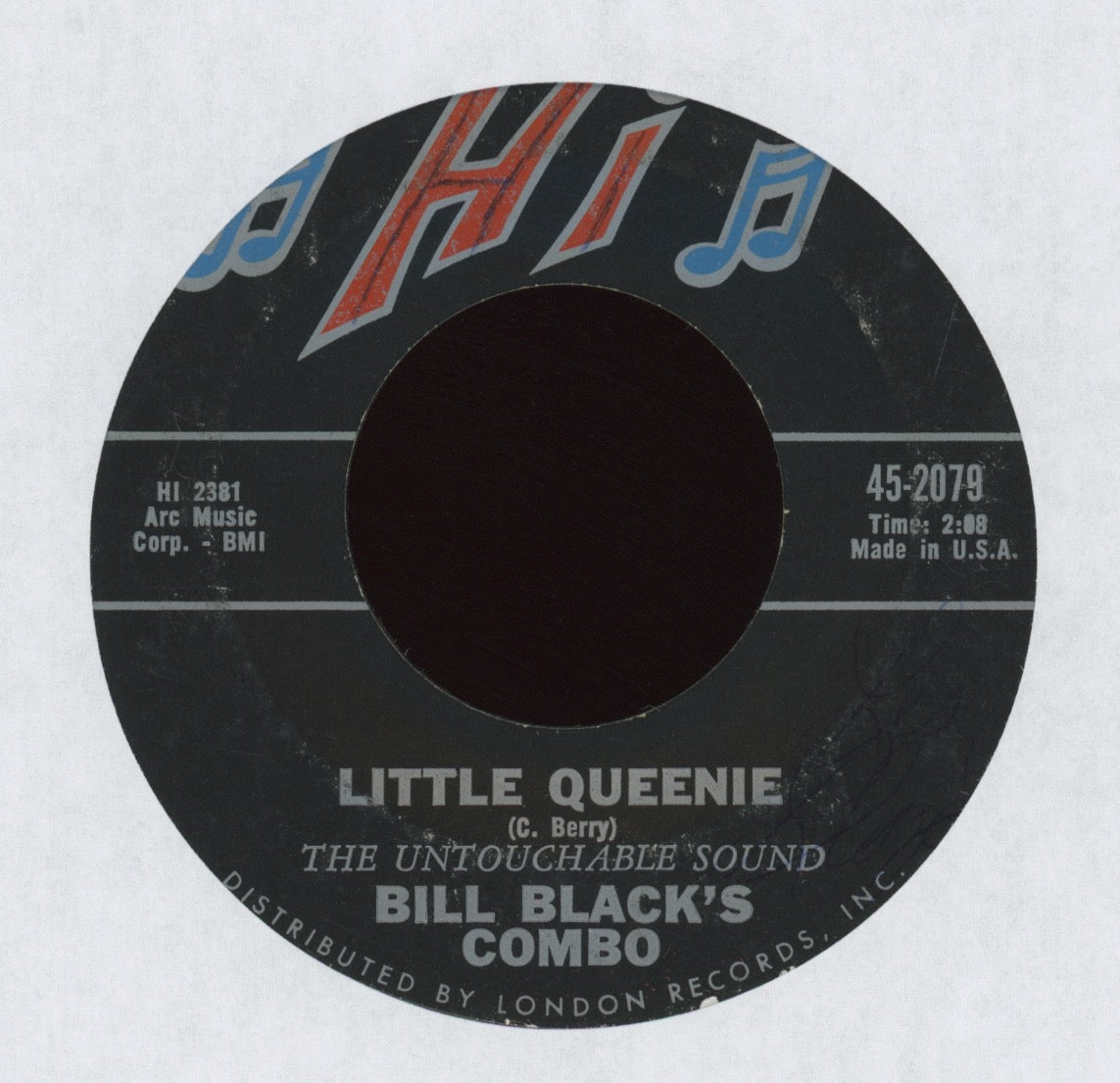 Bill Black's Combo - Little Queenie on Hi R&B Mod 45