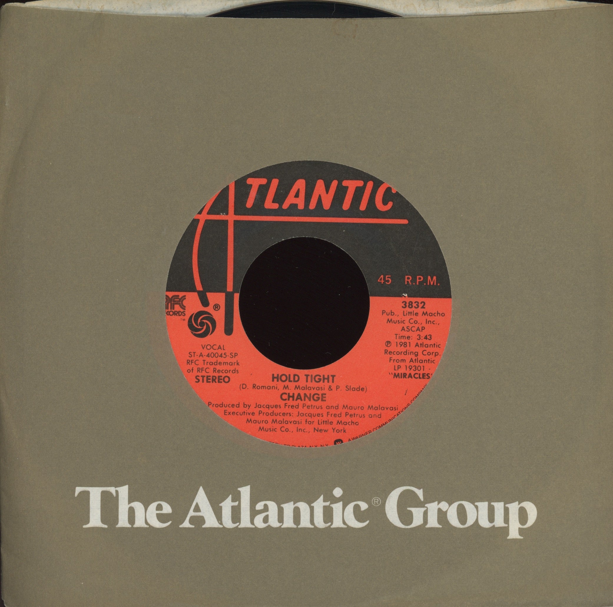 Change - Hold Tight on Atlantic Modern Soul 45