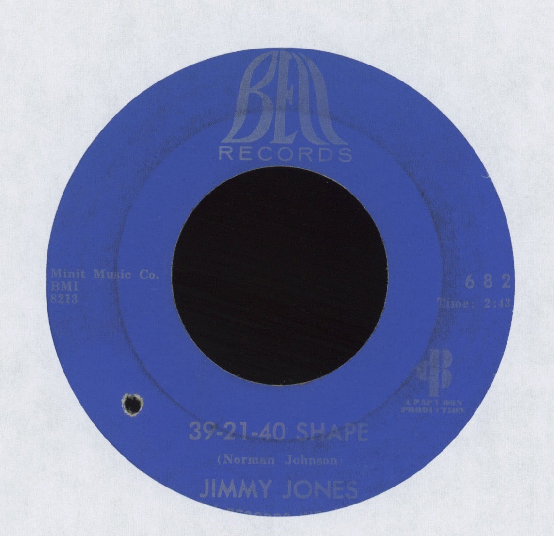 Jimmy Jones - 39-21-40 Shape on Bell Northern Soul 45