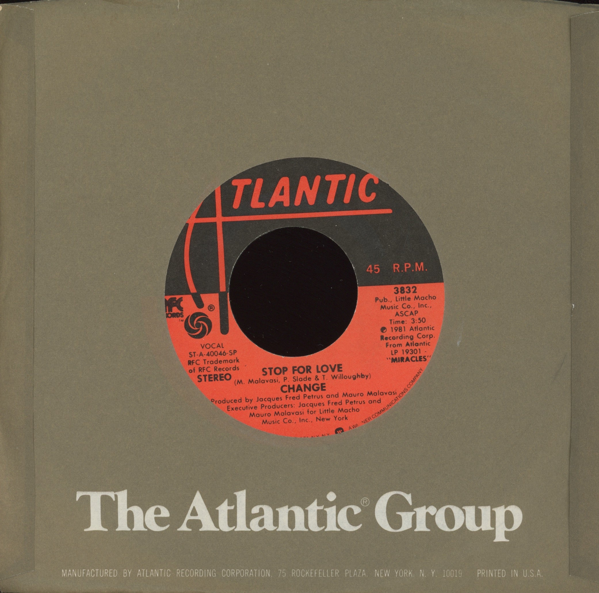 Change - Hold Tight on Atlantic Modern Soul 45