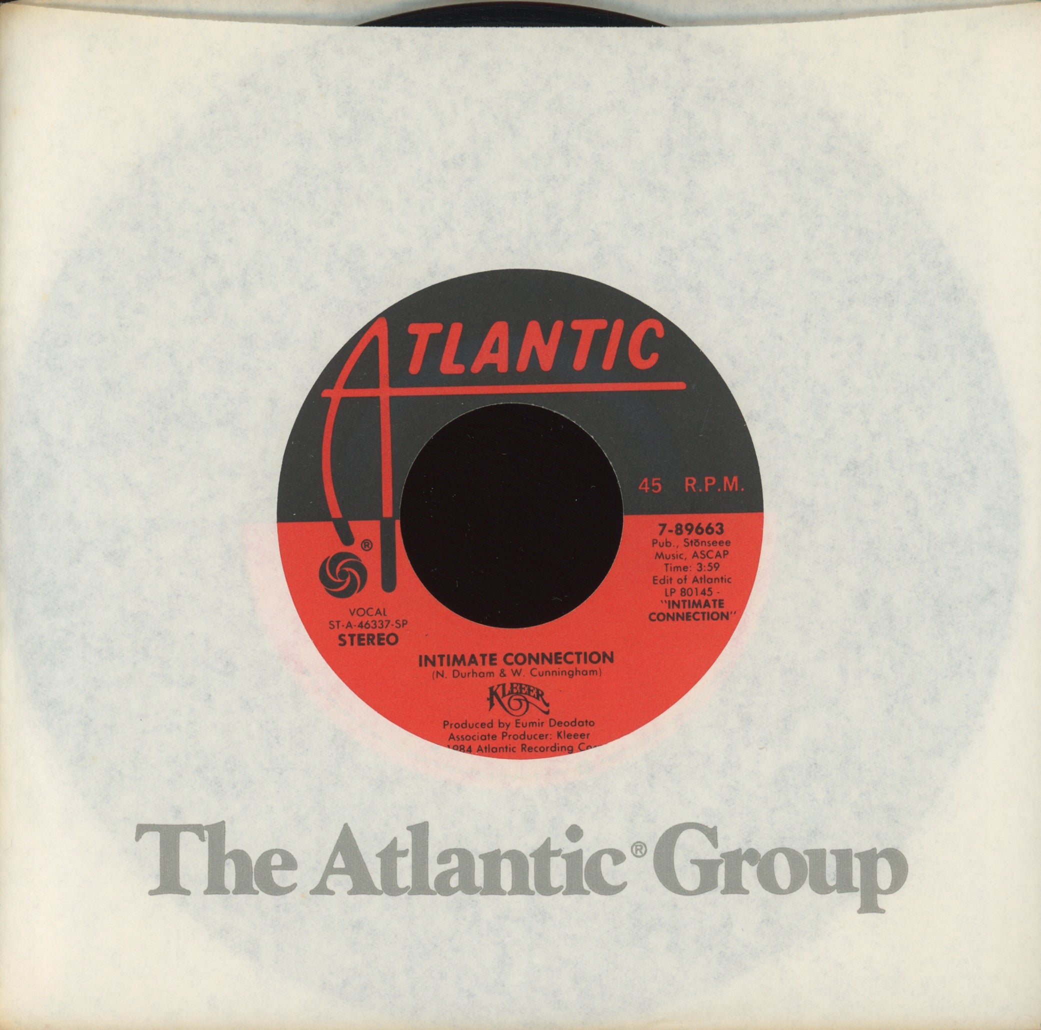 Kleeer - Intimate Connection on Atlantic Modern Soul 45