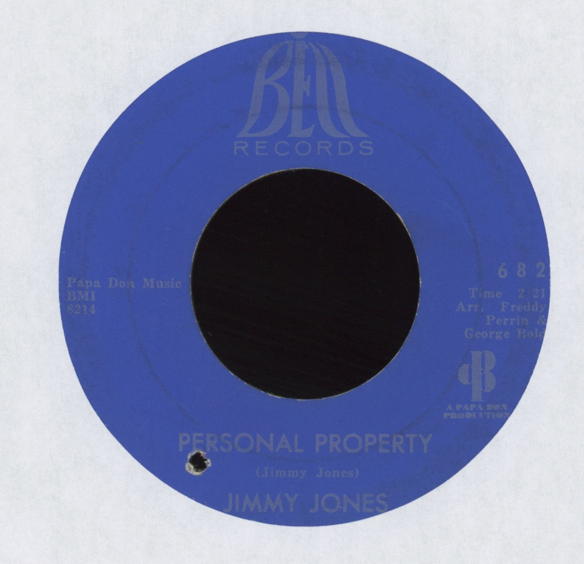 Jimmy Jones - 39-21-40 Shape on Bell Northern Soul 45