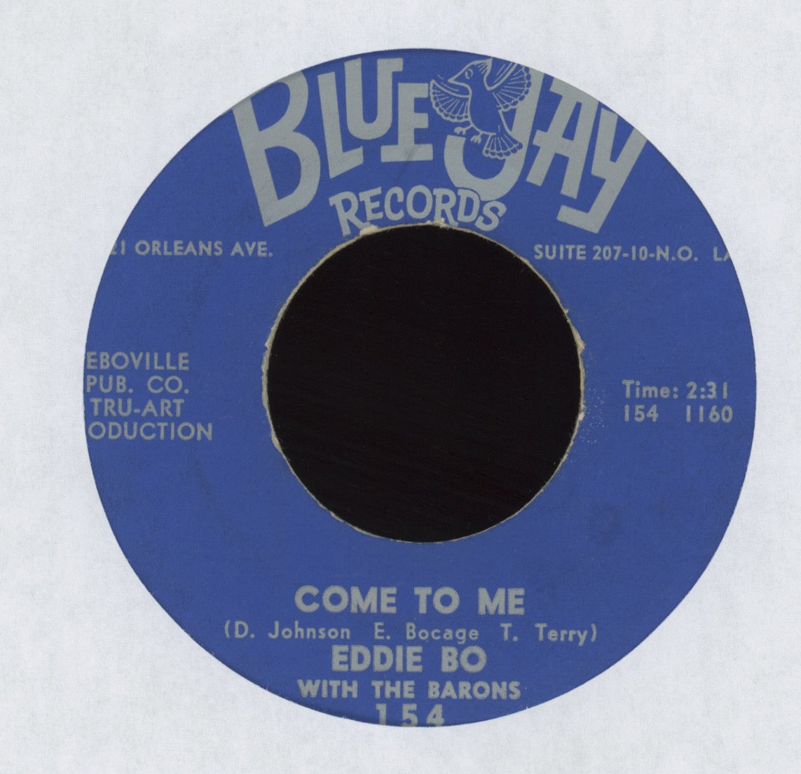 Eddie Bo With The Barons - Gotta Have More on Blue Jay R&B 45