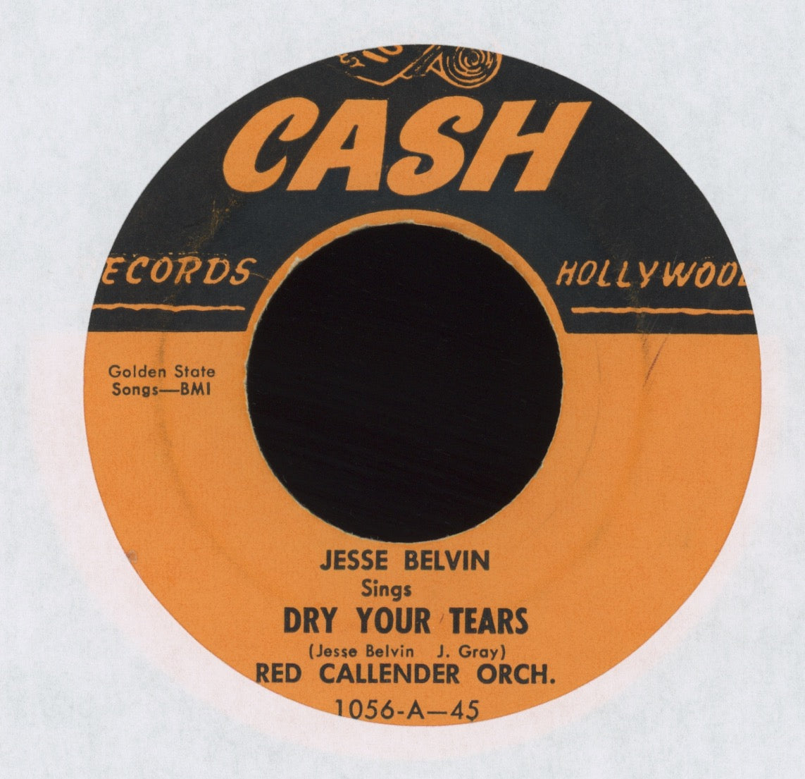 Jesse Belvin - Dry Your Tears / Beware on Cash R&B 45