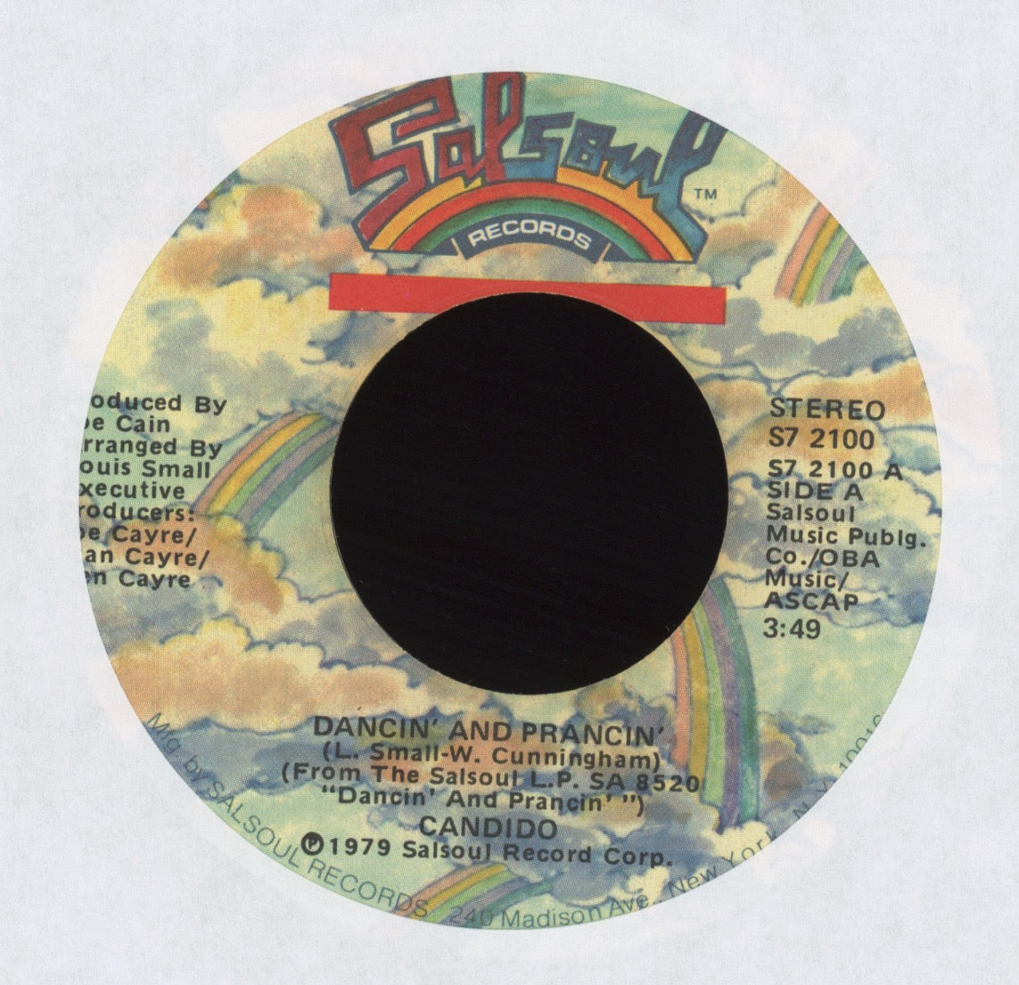 Candido - Dancin' And Prancin' on Salsoul 70s Soul Funk 45
