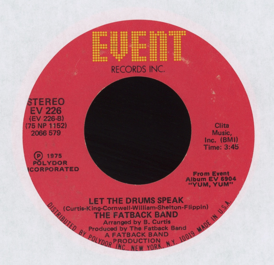 The Fatback Band - Let the Drums Speak on Event Funk 45 Breaks