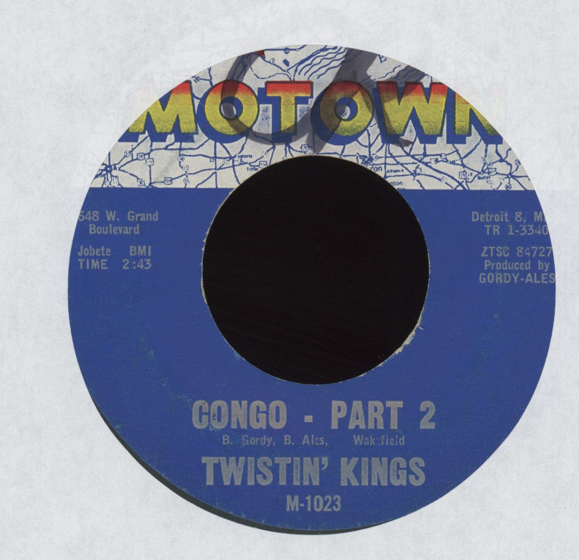 Twistin' Kings - Congo Part 1 / Congo Part 2 on Motown Latin Jazz 45