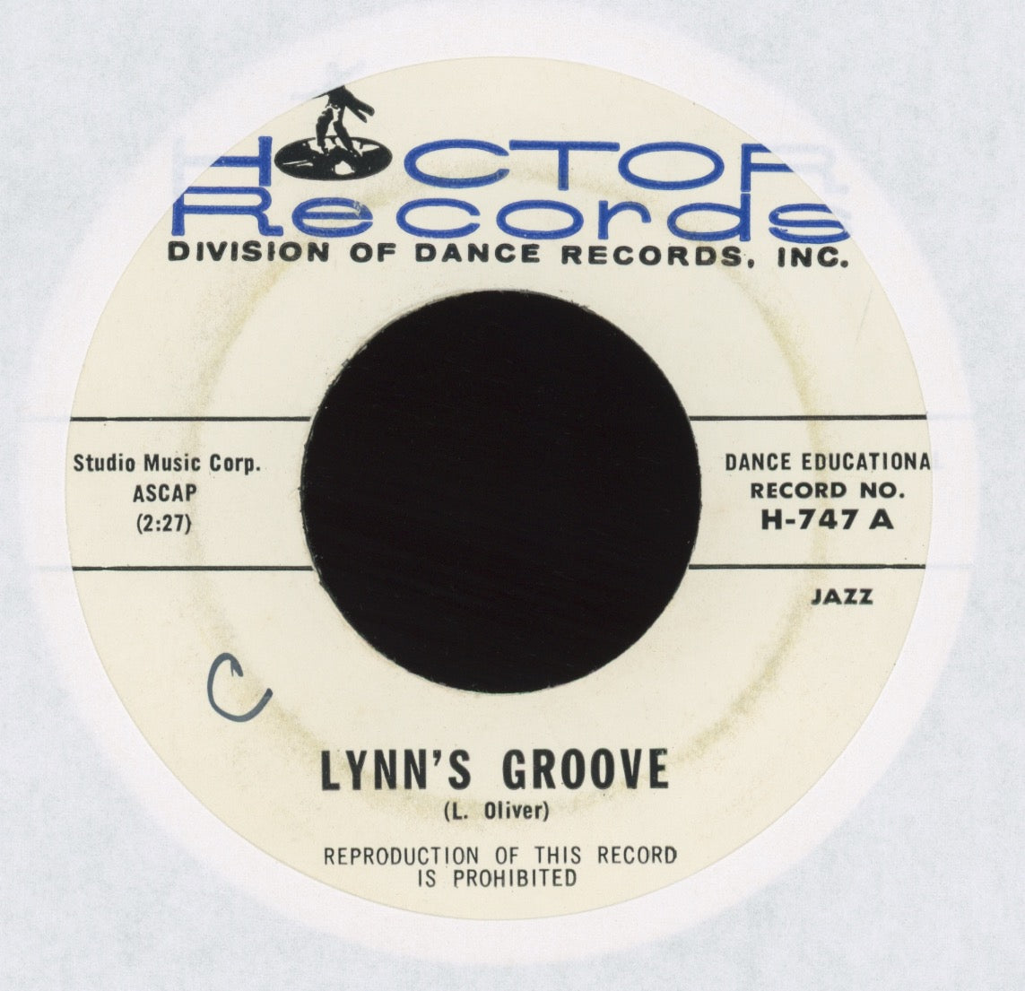 Lynn Oliver - Lynn's Groove on Hoctor Soul Jazz 45