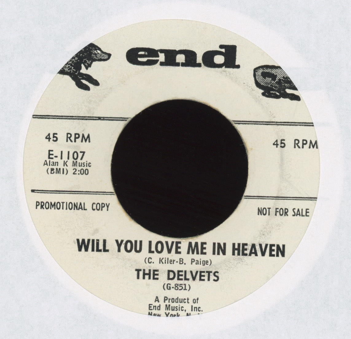The Delvets - Will You Love Me In Heaven on End Promo Girl Group 45