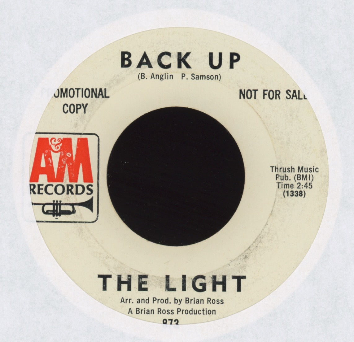 The Light - Back Up on A&M Promo Psych Fuzz Garage