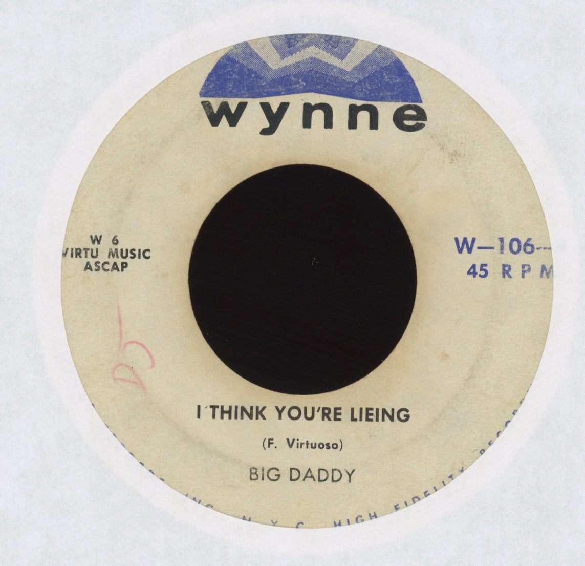 Big Daddy - Daniel Webster And The Devil on Wynne Rockabilly Popcorn 45