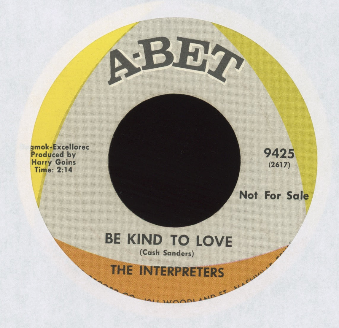 The Interpreters - Be Kind To Love on Abet Promo Sweet Soul 45