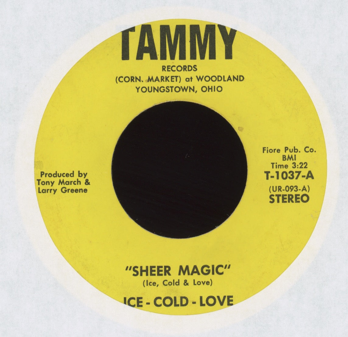 Ice Cold Love - Wonderful To Be Loved on Tammy Sweet Soul 45