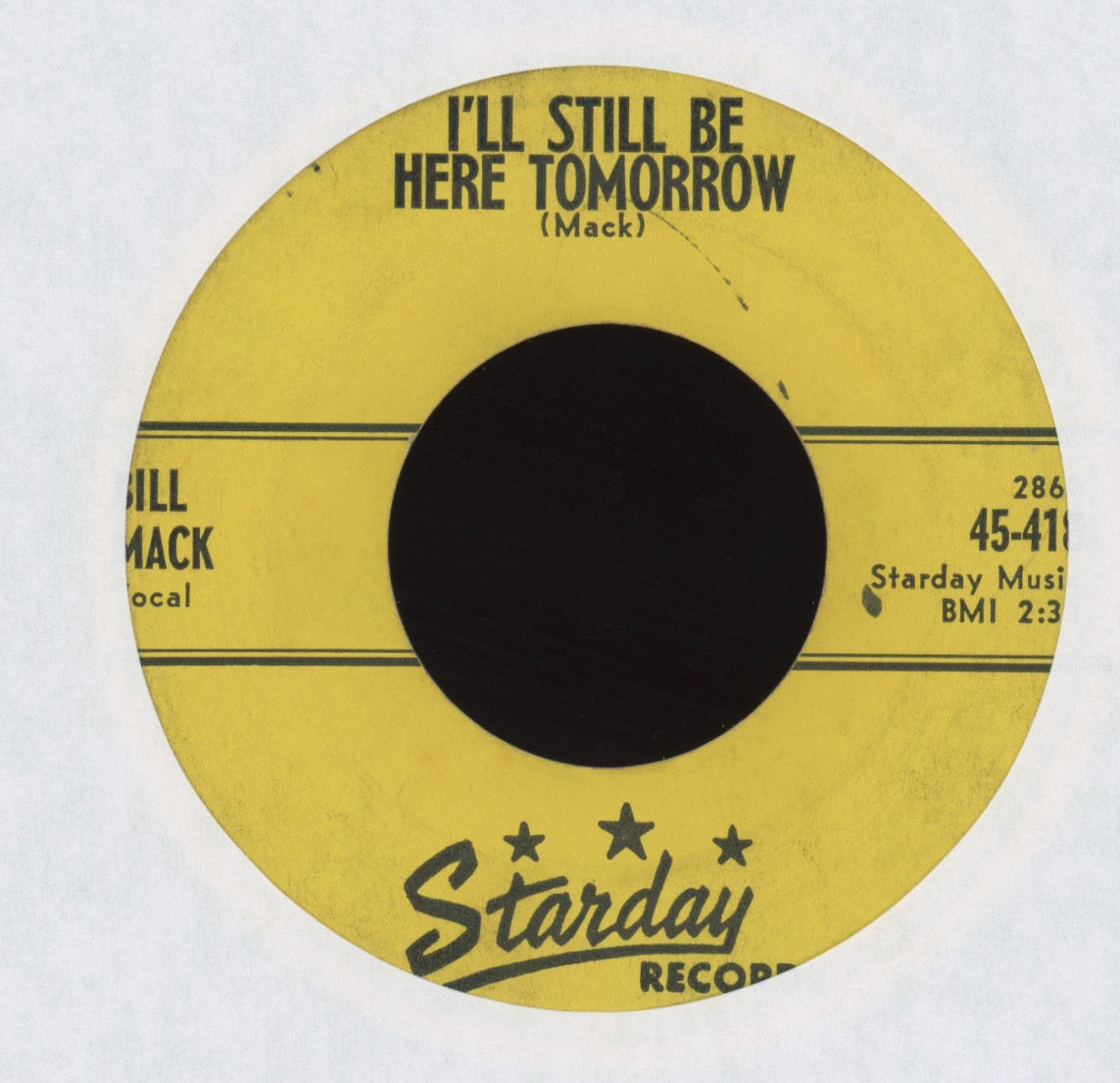Bill Mack - Long Long Train on Starday Country Bop 45