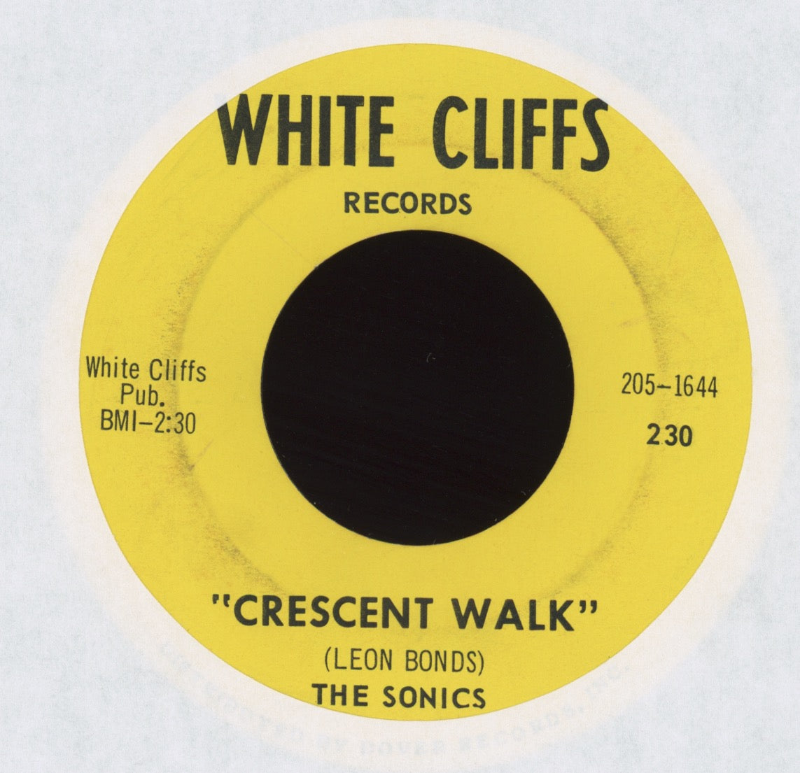 The Sonics - Come Home Baby on White Cliffs Sweet Soul 45