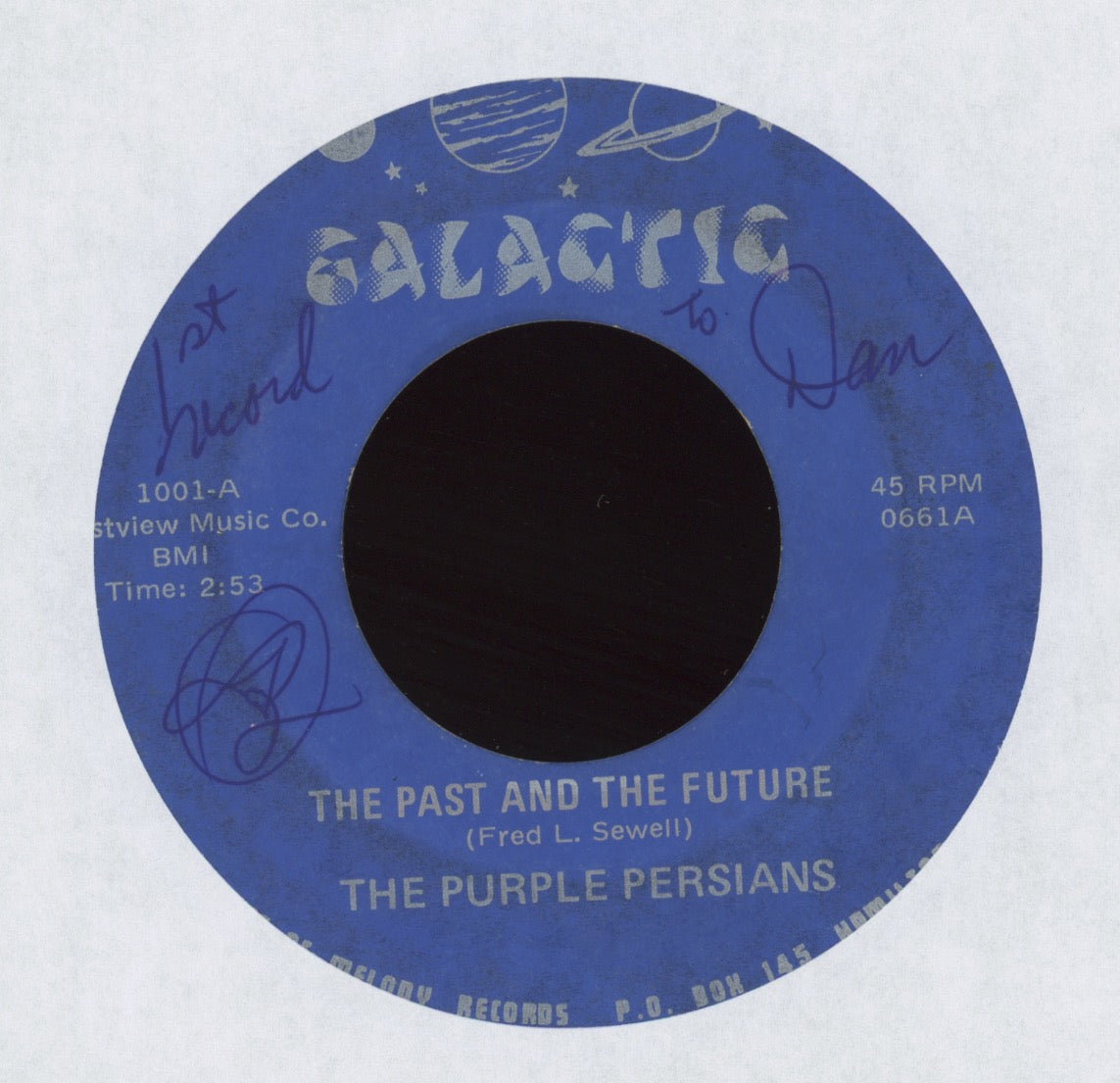 The Purple Persians - I Heard The Word on Galactic Garage 45
