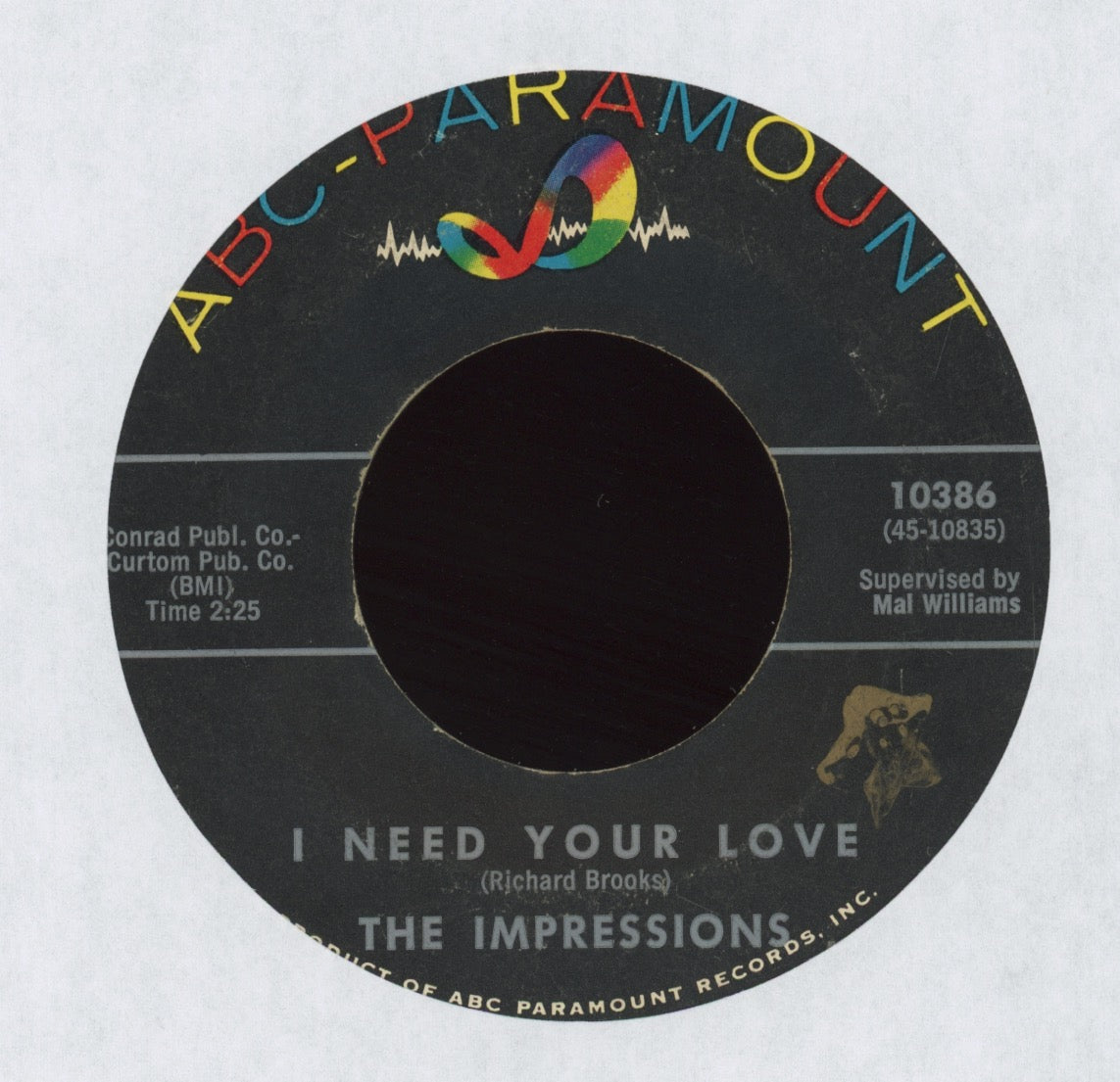 The Impressions - I'm the One Who Loves You on ABC Paramount Northern Soul 45