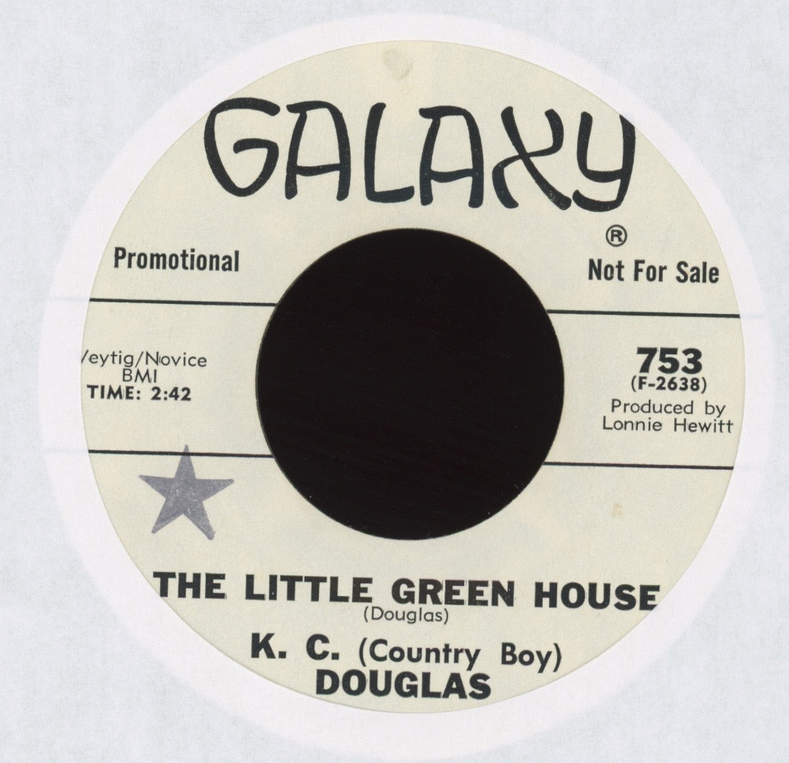 K.C. Douglas - The Little Green House on Galaxy Promo Blues Funk 45