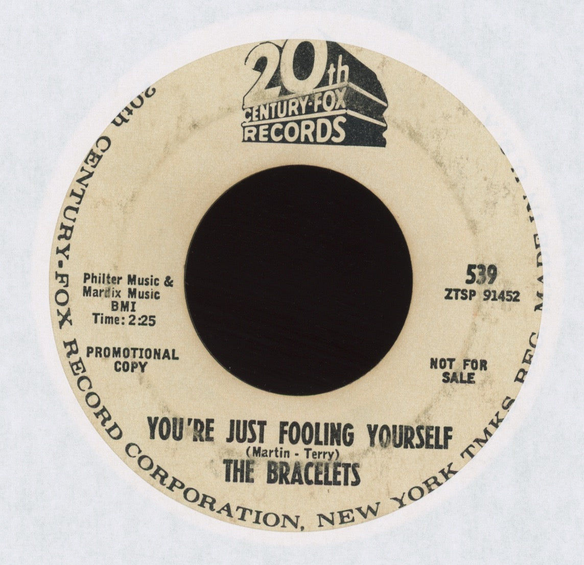 The Bracelets - You're Just Fooling Yourself on 20th Century Promo Girl Group 45