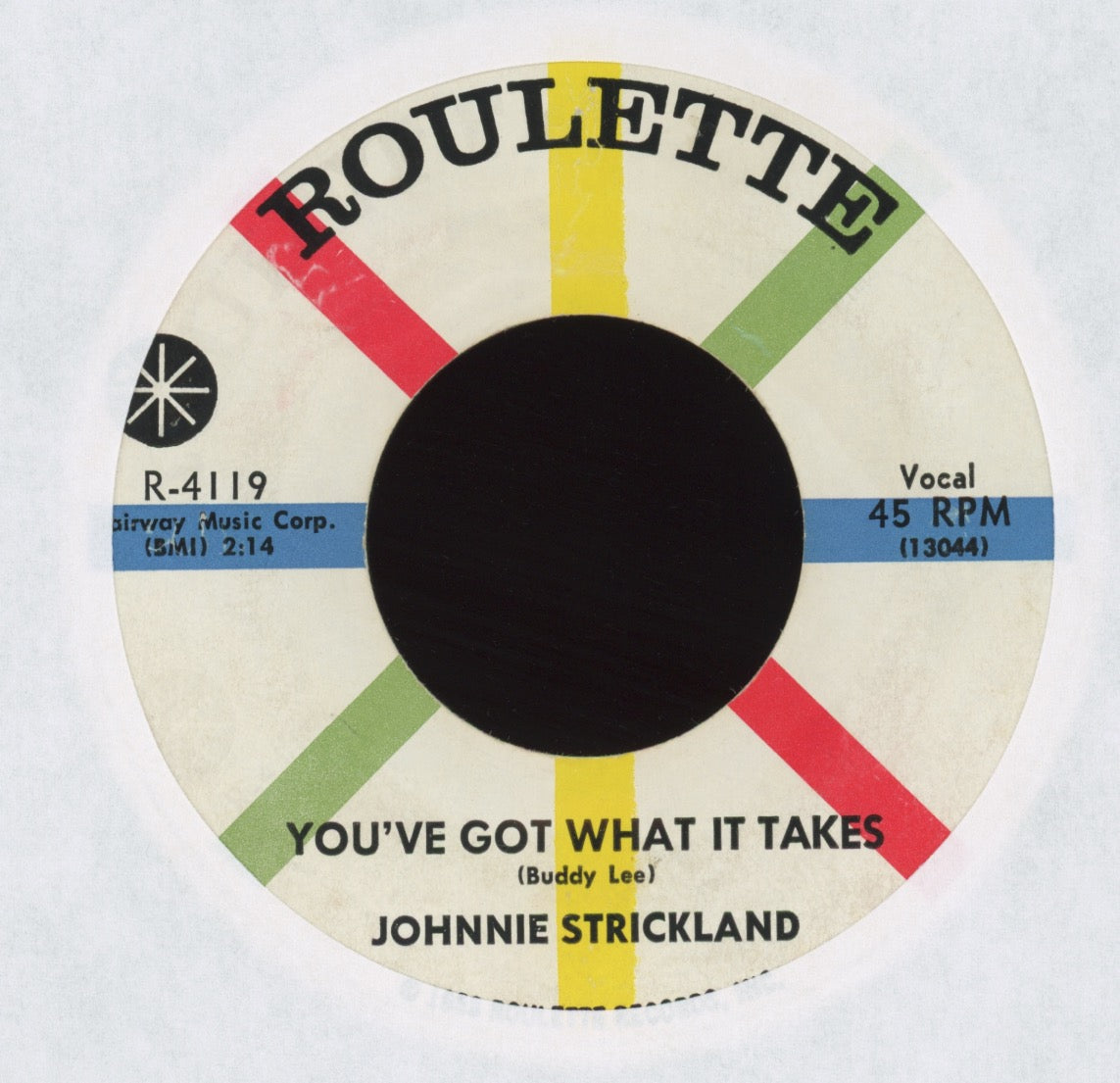 Johnnie Strickland - She's Mine on Roulette Rockabilly 45