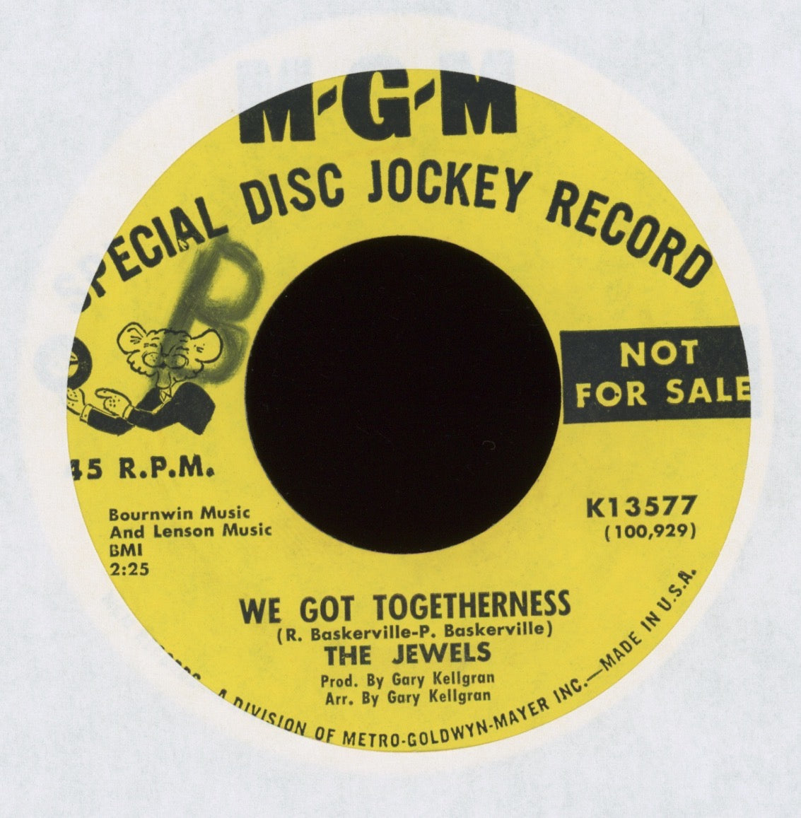 The Jewels - We Got Togetherness on MGM Promo Northern Soul 45