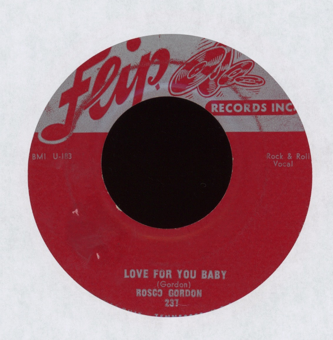 Rosco Gordon - Love For You Baby on Flip R&B 45